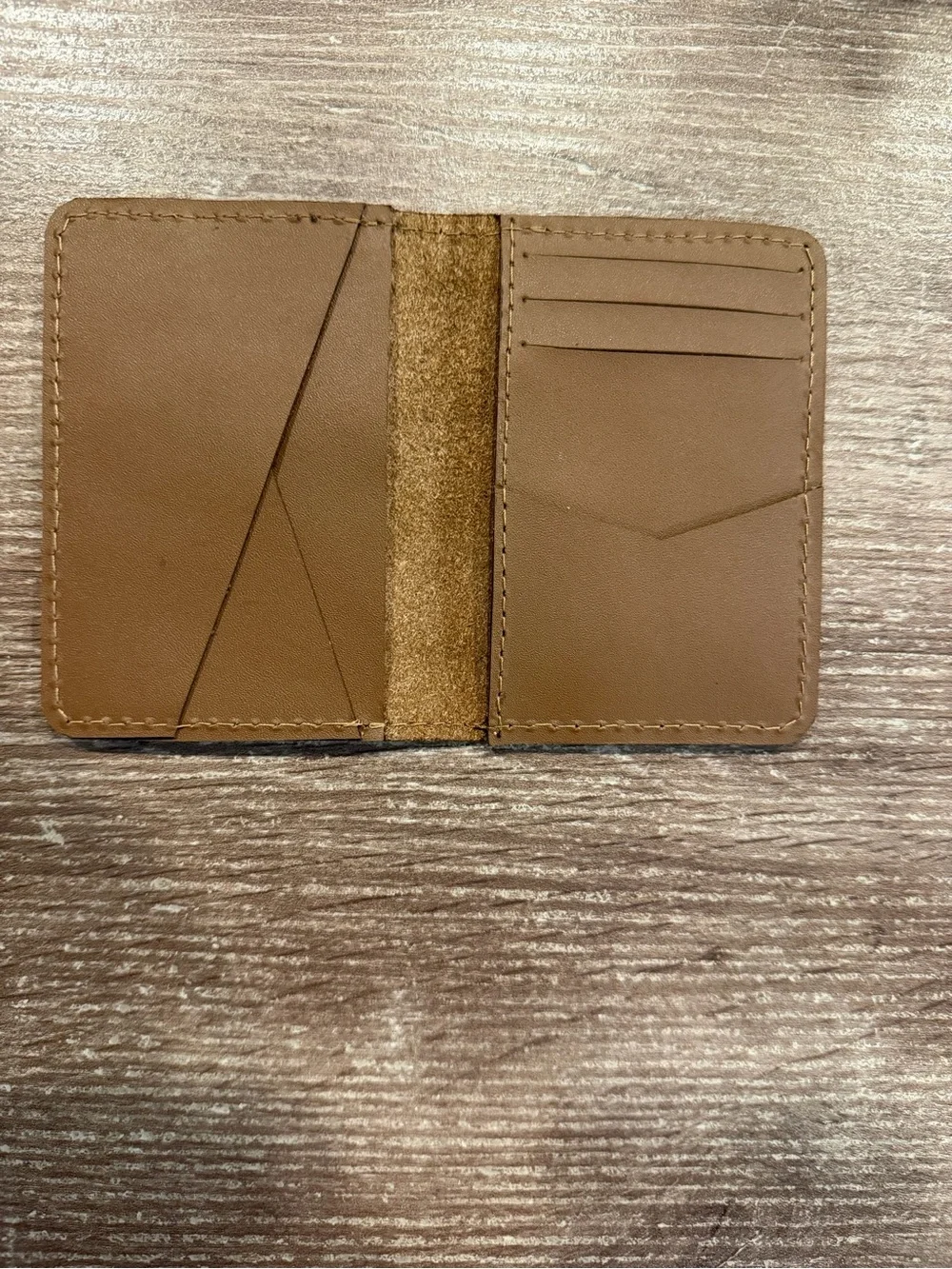 Men's Brown Leather Card Holder - Minimalist Wallet